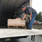 We spend an exorbitant amount of time unloading trucks and carrying boxes - couldn't do it without our No. 1 Volunteer Mark Gall