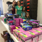 Grants and donations make it possible to provide feminine hygiene in our schools and to the community.